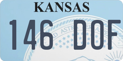 KS license plate 146DOF