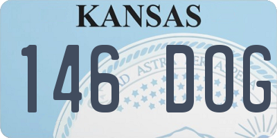 KS license plate 146DOG