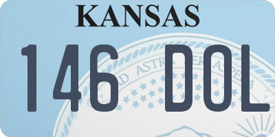 KS license plate 146DOL