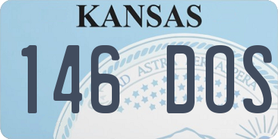 KS license plate 146DOS