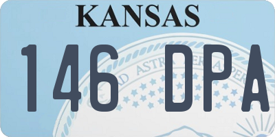 KS license plate 146DPA