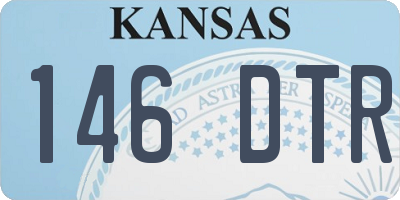 KS license plate 146DTR