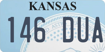 KS license plate 146DUA
