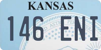 KS license plate 146ENI