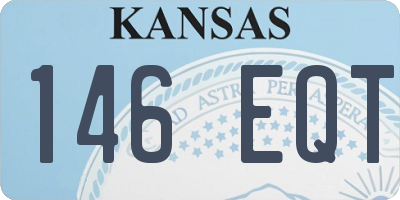 KS license plate 146EQT