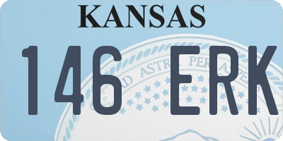 KS license plate 146ERK