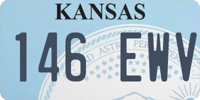 KS license plate 146EWV