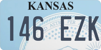 KS license plate 146EZK