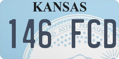 KS license plate 146FCD