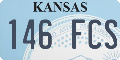 KS license plate 146FCS