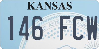 KS license plate 146FCW