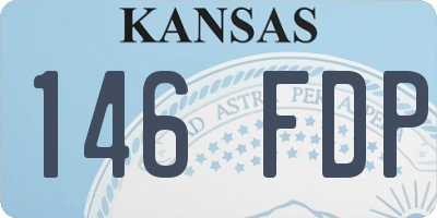 KS license plate 146FDP