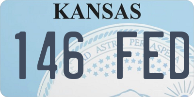 KS license plate 146FED