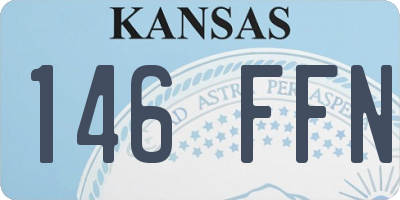 KS license plate 146FFN