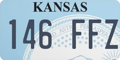 KS license plate 146FFZ