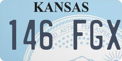 KS license plate 146FGX