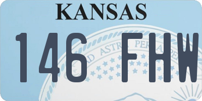 KS license plate 146FHW