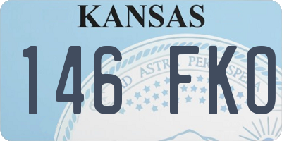 KS license plate 146FKO