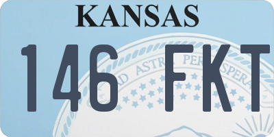 KS license plate 146FKT