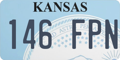 KS license plate 146FPN