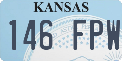 KS license plate 146FPW