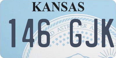 KS license plate 146GJK