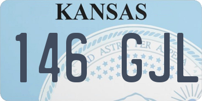 KS license plate 146GJL