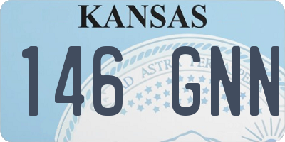 KS license plate 146GNN