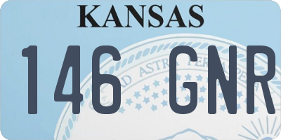 KS license plate 146GNR