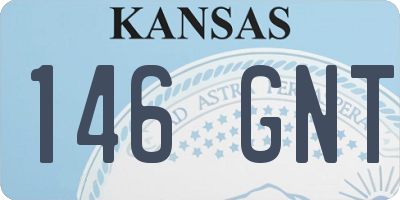 KS license plate 146GNT