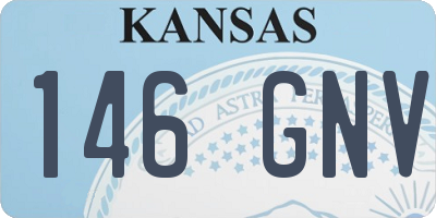 KS license plate 146GNV