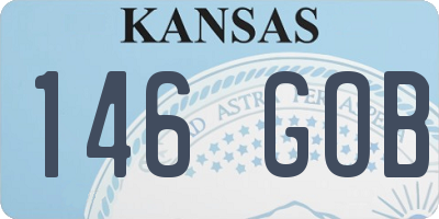 KS license plate 146GOB