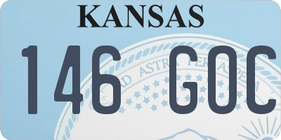 KS license plate 146GOC