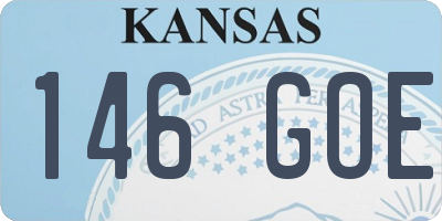 KS license plate 146GOE