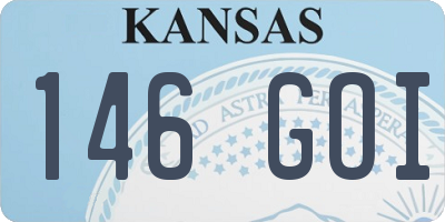 KS license plate 146GOI