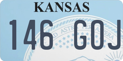 KS license plate 146GOJ