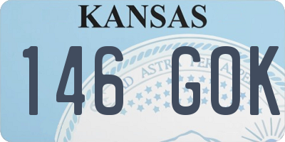 KS license plate 146GOK