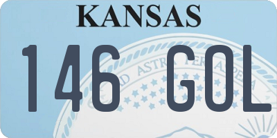 KS license plate 146GOL
