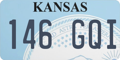 KS license plate 146GQI