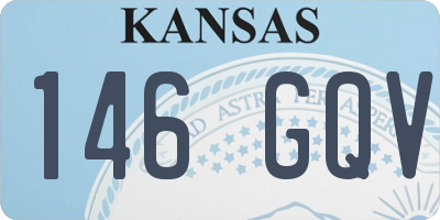 KS license plate 146GQV