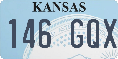 KS license plate 146GQX