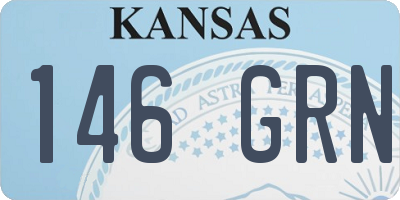 KS license plate 146GRN
