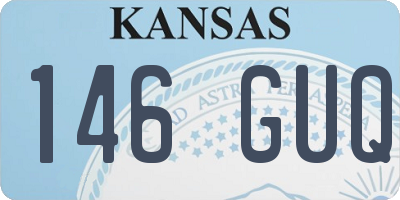 KS license plate 146GUQ