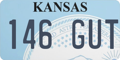 KS license plate 146GUT