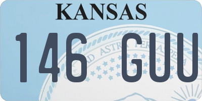 KS license plate 146GUU