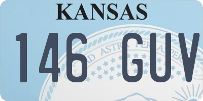 KS license plate 146GUV