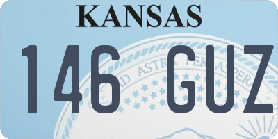 KS license plate 146GUZ