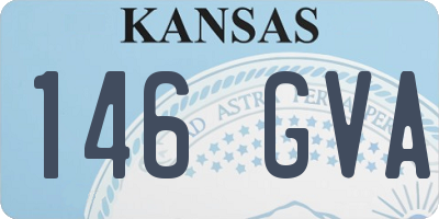 KS license plate 146GVA
