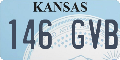 KS license plate 146GVB