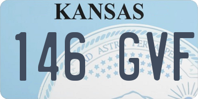 KS license plate 146GVF